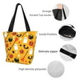 thumbnail image 4 of Kll Tote Bag For Women Happy Halloween 3 Print Shopping Grocery Reusable Bags For Office School Shopping Travel, 4 of 7