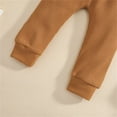 thumbnail image 5 of KaLI_store Fall Outfits Boys Tracksuit Hoodie and Jogger Pants 2-Piece Set Coffee,2-3 Years, 5 of 5