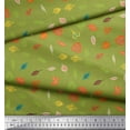 thumbnail image 2 of Soimoi Green Cotton Voile Fabric Leaves & Berries Clip Art Fabric Prints By Yard 42 Inch Wide, 2 of 3