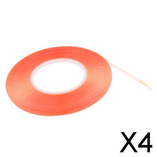 DYNWAVECA 2x Ruban Adhésif Résistant à la Chaleur 3mm, Orange, 4 Pcs