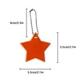 thumbnail image 3 of Tira reflectante de estrella, colgante reflectante para mochila escolar, tira reflectante, 13 Uds., 3 of 5