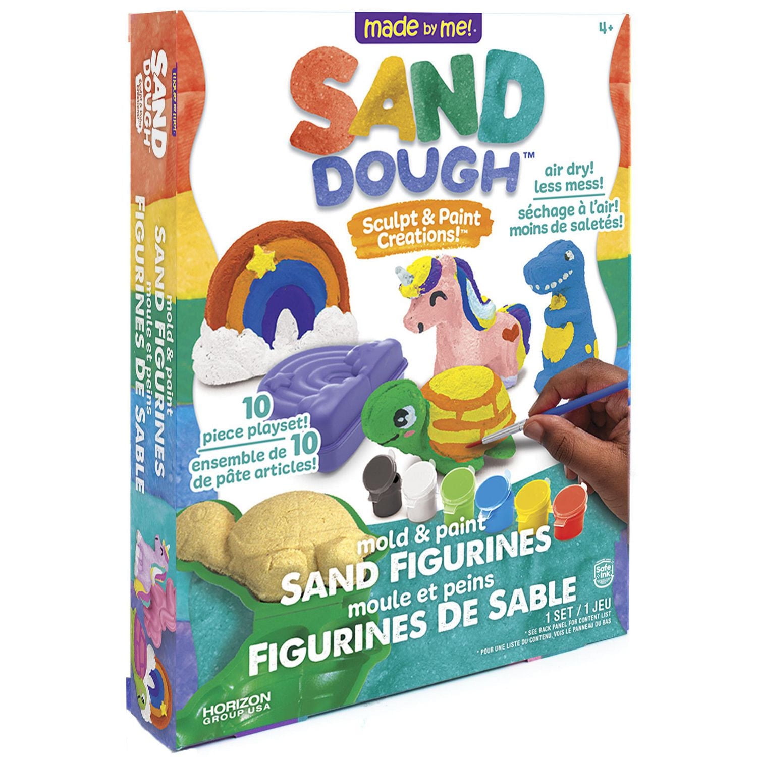 Fait par moi! Créations de sculpture et de peinture en pâte de sable ! Mouler et peindre des figurines de sable pâte à sable