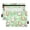 Cartoon Duck and Flowers, variant on Polar Bear Bicycle Riding 2 Pack Pencil Pouch for 3 Ring Binder Smooth Zipper Folders with Pockets Clear Window Pencil Case