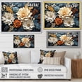 thumbnail image 4 of Designart "White Blue Line Art Natures Textures I" Modern Canvas Art Print, 4 of 5