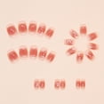 thumbnail image 2 of False Nails French Manicure Fake Tips Press On Full Nails Cover c, 2 of 8