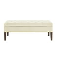 thumbnail image 7 of 48" Tufted Bench with Storage in Soft Velvet Espresso Sturdy Construction Stylish Seating with Internal Storage, 7 of 7
