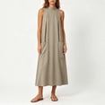 thumbnail image 4 of QUNYINEY Sleeveless Womens Plus Size Dresses A Line Summer Long Casual Sundress Loose Fit with Pockets Crew Neck Solid Dresses, 4 of 6