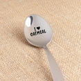 thumbnail image 3 of Engraved Spoon Gift - Oat Lover Gift | Fitness Diet Gift For Body Builder Breakfast Hostess Gift, I Love Oatmeal Spoon For Cereal Lovers Grandparents Oatmeal Gift - Father's Day Gift - 7 Inch, 3 of 5