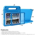 thumbnail image 7 of HDE Case for iPad 9.7-inch 2018 / 2017 Kids Shockproof Bumper Hard Cover Handle Stand with Built in Screen Protector for New Apple Education iPad 9.7 Inch (6th Gen) / 5th Generation iPad 9.7, 7 of 7