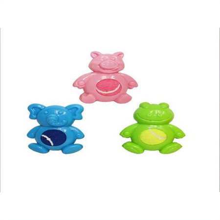 UPC: 0784369442373 | Multipet 9084130 4 in. Tennis Tummies Rubber Dog Toy  Assorted
