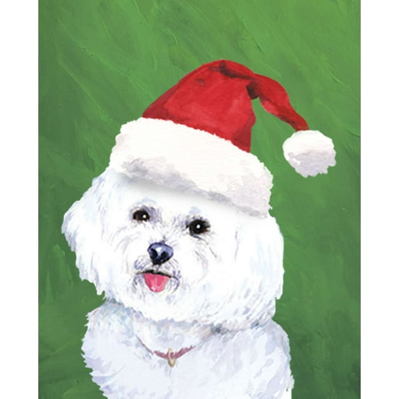 Bichon Frise - Barbara Van Vliet Christmas Garden Flag