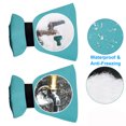 thumbnail image 5 of 4 Pack Outdoor Water Faucet Cover 7.9"x 5.5" Oxford Fabric Faucet Socks Protector Beige Yellow for Winter Freeze Protection (Blue), 5 of 5