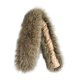 thumbnail image 2 of Tela de piel sintética, versátil tela para cuello de mujer, ideal para confeccionar suéteres de invierno Marrón grisáceo 70 cm x 13 cm, 2 of 9