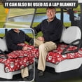 thumbnail image 5 of Whosucclay Santa Golf Cart Seat Protector, Elastic Storage Pockets Golf Cart Seat Cover for More 2 Person Seats Thick Golf Cart Seat Towel Blanket, 52.36" x 32.28", 5 of 7