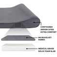 thumbnail image 5 of FurHaven Pet Dog Bed | Orthopedic Microvelvet Luxe Lounger Pet Bed for Dogs & Cats, Gray, Medium, 5 of 10