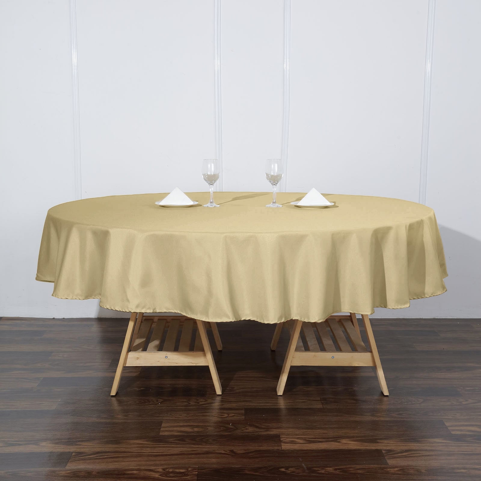 Efavormart 90" Polyester Round Tablecloth for Dining, Kitchen, Wedding ...