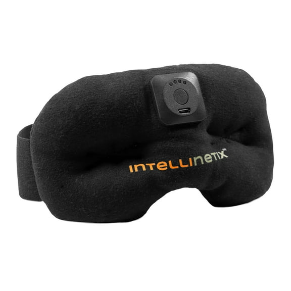 Intellinetix Vibration Therapy Mask for Pain Relief, Black wrap