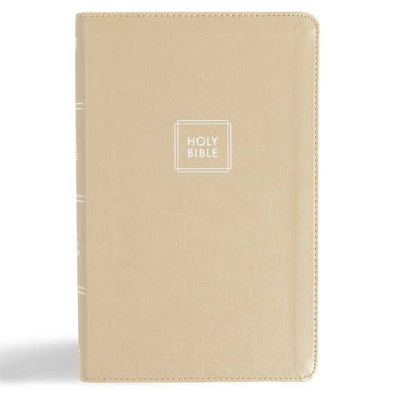 KJV Single-Column Personal Size Bible, Gold Leathertouch, (Hardcover)