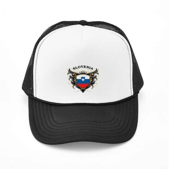CafePress - Slovenia - Adjustable Unisex Printed Trucker Hat with Mesh Back
