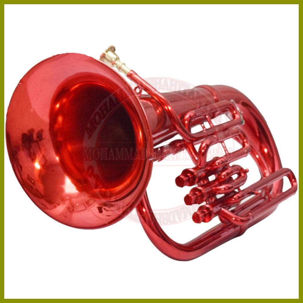 Bb3 Valve Euphonium Pitch RED brass Color Musical Instrument