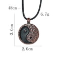 thumbnail image 2 of Yin Yang Pendant Necklace Chinese Taoist Amulet Metal Charm Decorative Spiritual Jewelry Accessory for Men Women Unisex, 2 of 6