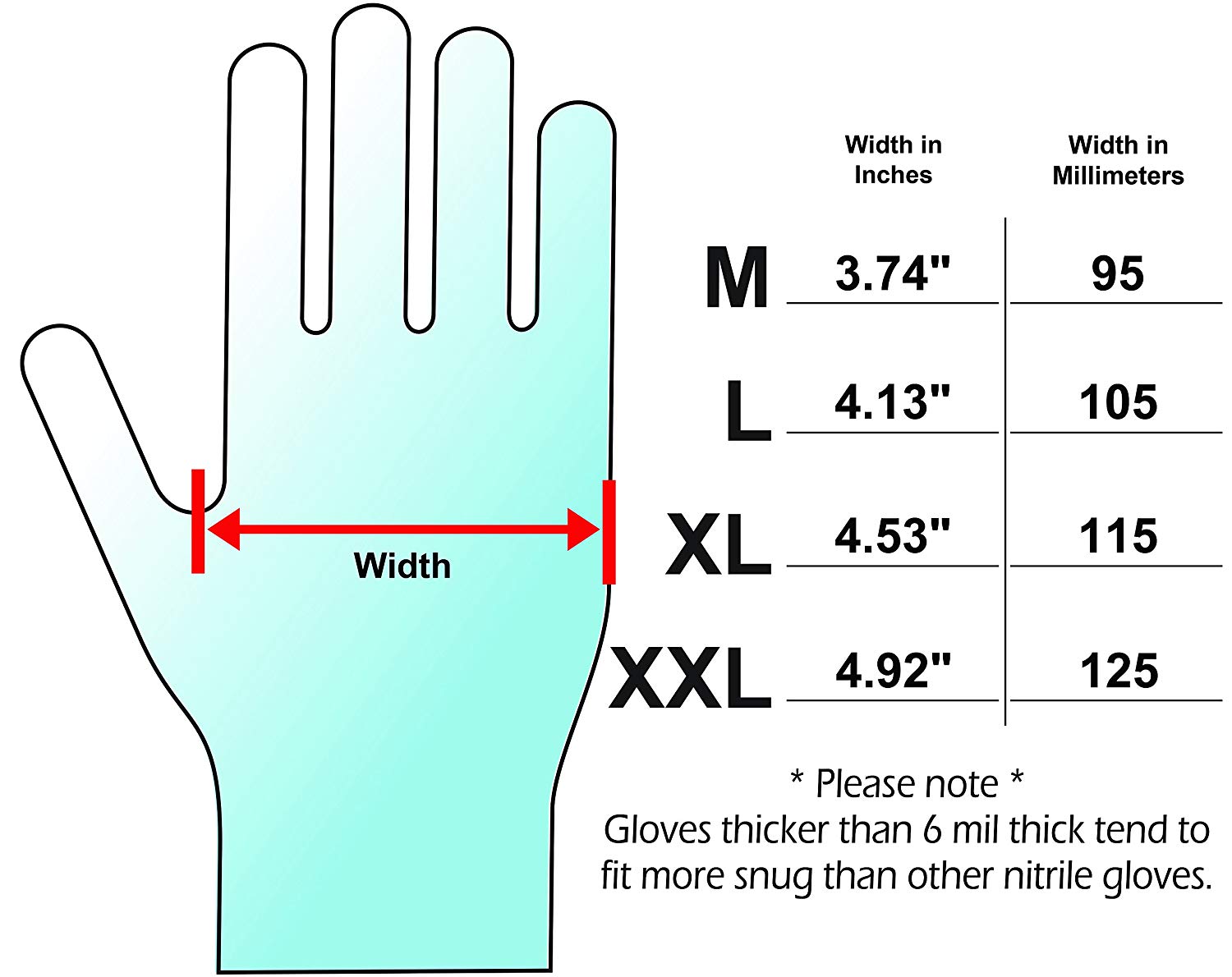 Adenna DARK LIGHT Nitrile PF Exam Gloves DLG XXL