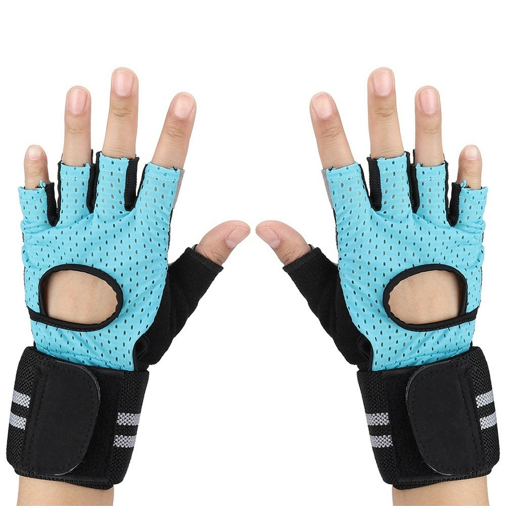 OTVIAP 1 Pair Woman Female Adults Half Finger Fitness Wrist Wrap