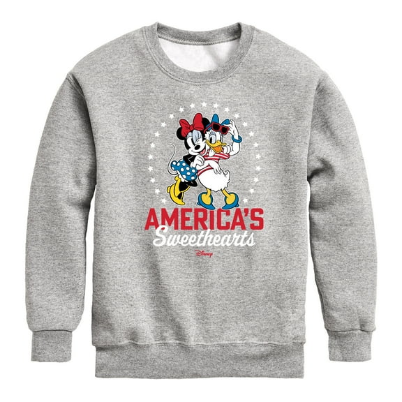Disney - Americana - Americas Sweethearts - Toddler And Youth Crewneck Fleece Sweatshirt
