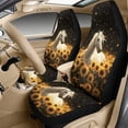 thumbnail image 3 of Xixirimido Car Seat Covers for Front Seats 5Pcs Car Accessories with Seat Belt Covers & Center Console Cover Universal Fit for SUVs,Vans,Trucks,Sedans, Horse Sunflower Starry Night, 3 of 8
