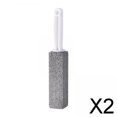 thumbnail image 1 of 2x Bloque de Limpieza Piedra de Limpieza de Inodoros con Mango Largo Limpiador de Marcas de Agua Dura Piedra Pómez para Parrilla de óxido Piscinas , 1 2 piezas, 1 of 8