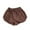 Brown, variant on OSOLU Toddler Kids Boys Girls Casual Solid Color Shorts Summer Holiday Beach Pants Child Sport Shorts Baby Stylish Dailywear, 6-7 Years