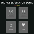 thumbnail image 6 of 1000Ml Multifunction 304 Stainless Steel Oil Soup Fat Separator, 6 of 6