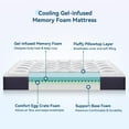 thumbnail image 3 of ELEMUSE Kids 8-Inch Gel Memory Foam Mattress, King, Medium Firm, Pillow Top, 3 of 7