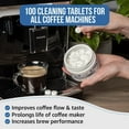 thumbnail image 3 of Espresso Cleaning Tablets. 100 x 0.07 oz Coffee Cleaner Tablets. Coffee Machine Cleaning Tablets used every 100 cups. Automatic & Bean to Cup. Use with Descaling., 3 of 7