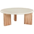 thumbnail image 3 of Meridian Furniture Table Basse Intérieure/extérieure en Crème / Béton Naturel, 3 of 9