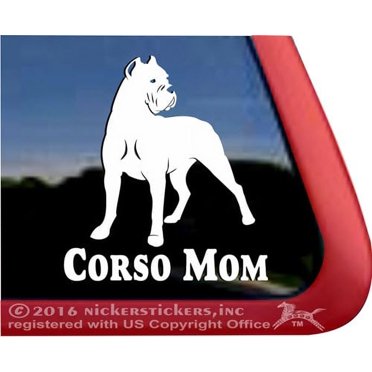 Cane Corso Mom Car Window Sticker - 5.5x4.8 Inch Vinyl Decal For Proud Dog Parents