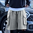 thumbnail image 3 of Men's Casual Shorts 6 Little Fuzzy Mens Work Out Shorts Baggy Workout Short Lightweight Men S Basketball Men's Yoga Men under Mens Tennis Short Casual Jogging Summer Grey 2XL, 3 of 4