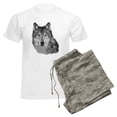 thumbnail image 6 of CafePress - Gray Wolf Pajamas - Men's Light Loose Fit Cotton Pajama Set, 6 of 7