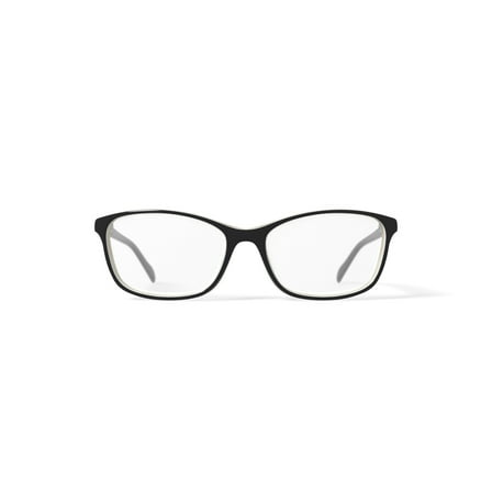 Laura Ashley Women's Lily Rectangular Prescription Eyeglasses with Case, Brown