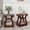 Brown, variant on 23.62''Side Table,Small End Table with Built-In Outlets for Living Room,Bedroom,Nightstand(Set of 2)