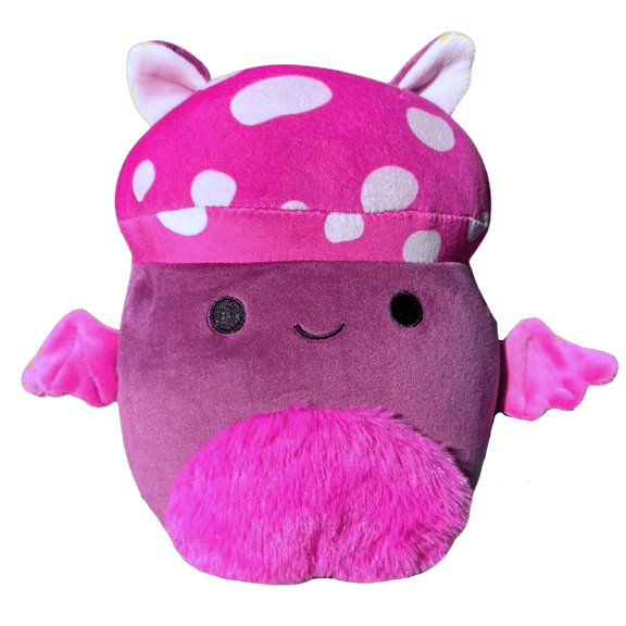 Squishmallows Official Kellytoy Plush 8 Inch Cosimo the Mushroom Bat