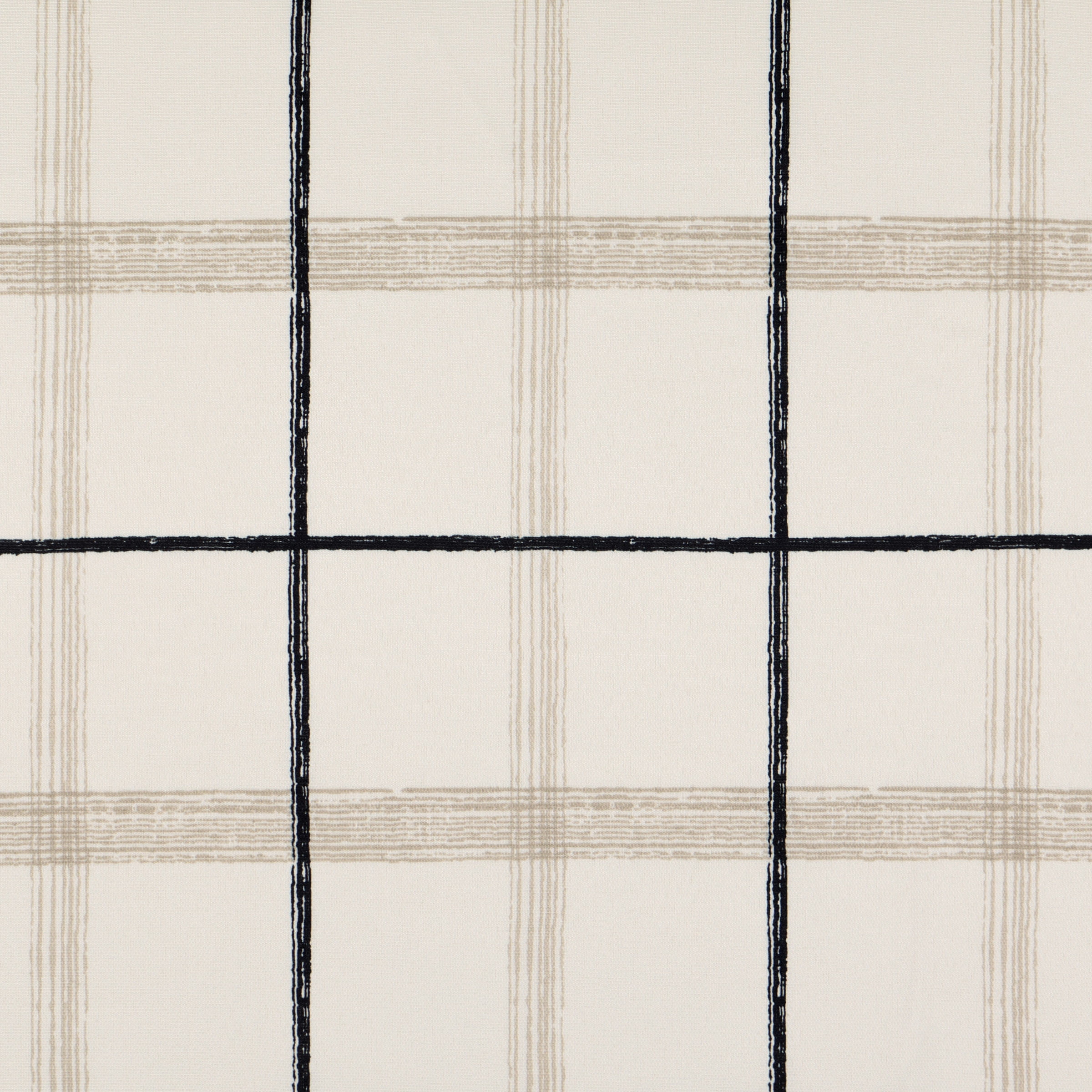 Mainstays Farmhouse Plaid Light Filtering Rod Pocket Panel Pair, Set of 2, Beige, 76 x 84