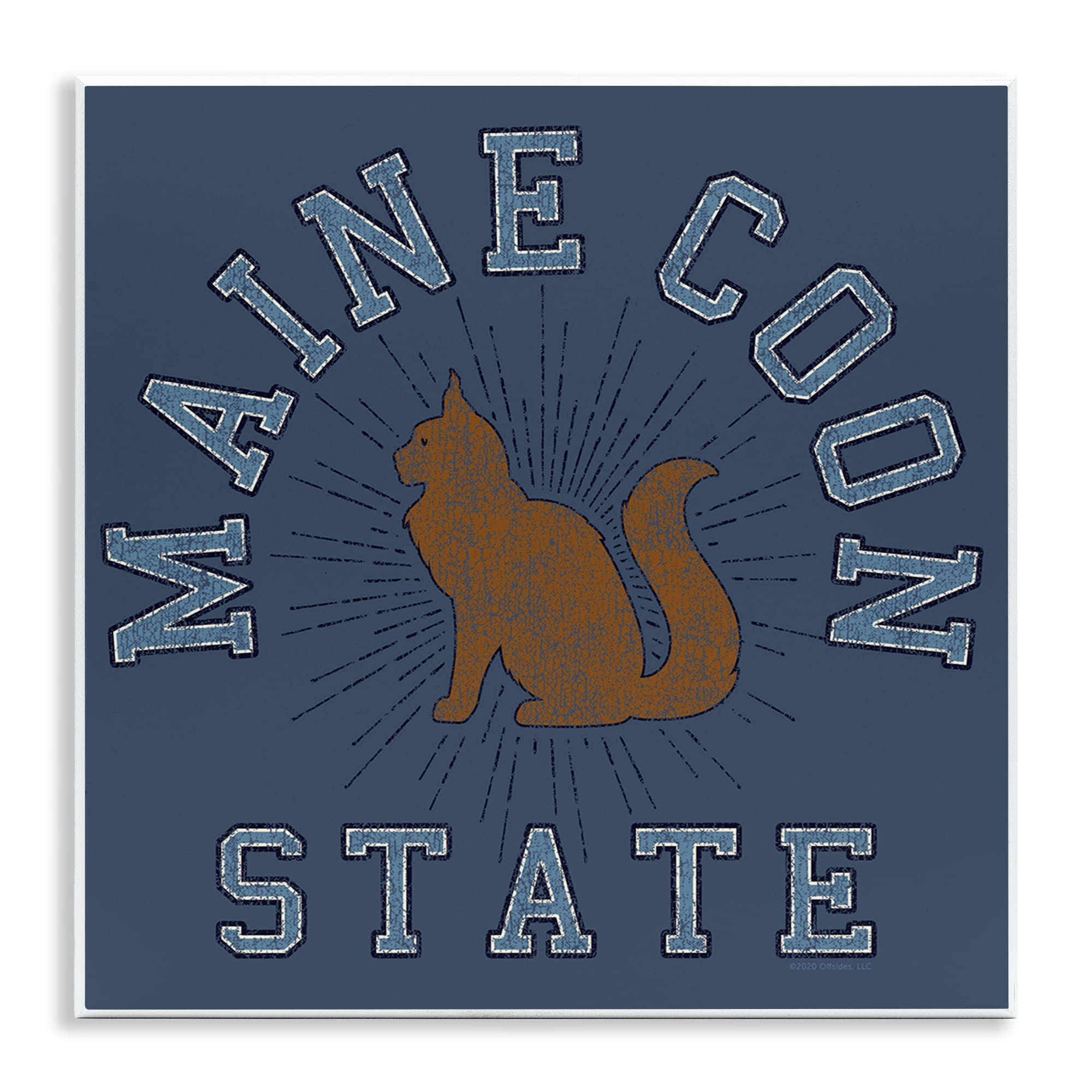 Stupell Industries Vintage Maine Coon State Novelty \u0026 Humor Painting Black  Framed Art Print Wall Art, 12 x 12 - Walmart.com, image size:2000x2000