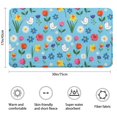 thumbnail image 3 of Pioneer Flower Floral Print Pattern Bathroom Rugs Mat, Non Slip Microfiber Bathroom Rug with Rubber Backing, Soft Mats for Bathroom Floor Tub Shower, 17"x30", 3 of 5