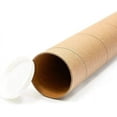 20 2" x 36" Round Cardboard Shipping Mailing Tube Tubes With End Caps