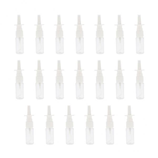 5x20 Piezas Botels Recargables Vacías Frascos De Nieb Fina 15ml Sunnimix Botella de spray nasal vacía