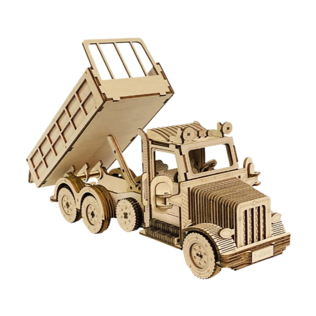 Rompecabezas de madera 3D Educational Toy Interactive Interactive Truck Model Construyendo Kit de vehículos de construcción para adultos Regalos de