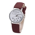 thumbnail image 1 of Señoras Relojes de moda Relojes Relojes Cuero Vestidos casuales Muñeca Cristales Wmkox8yii  gfajkfgbkjabf808, 1 of 1