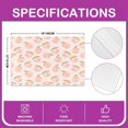 thumbnail image 4 of Juicy Peach Print Table Place Mats, Set 18"x12" Cute Summer Fruit Placemats Set of 4 for Decor Pink Peach Placemat for Kitchen Dining Table Decor Indoor Outdoor Leaves, 4 of 4