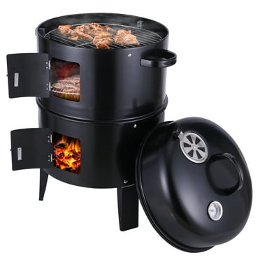 Outdoor Charcoal Grill, BBQ Grill with Baking Net, Barbecue Camping Charcoal Grills for Outdoor Backyard